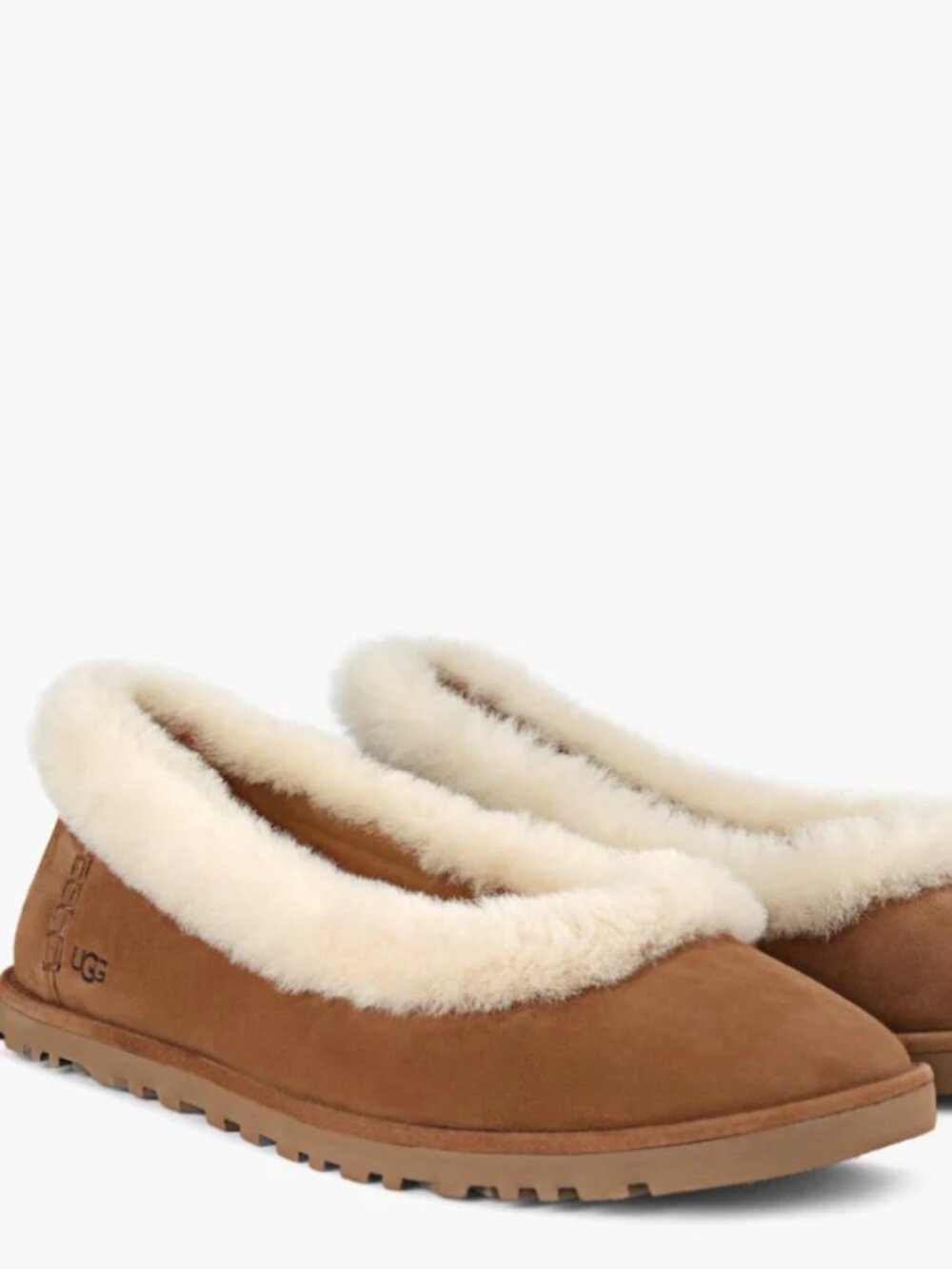 NEW Ugg Ballet Flat Slippers in Chesnut